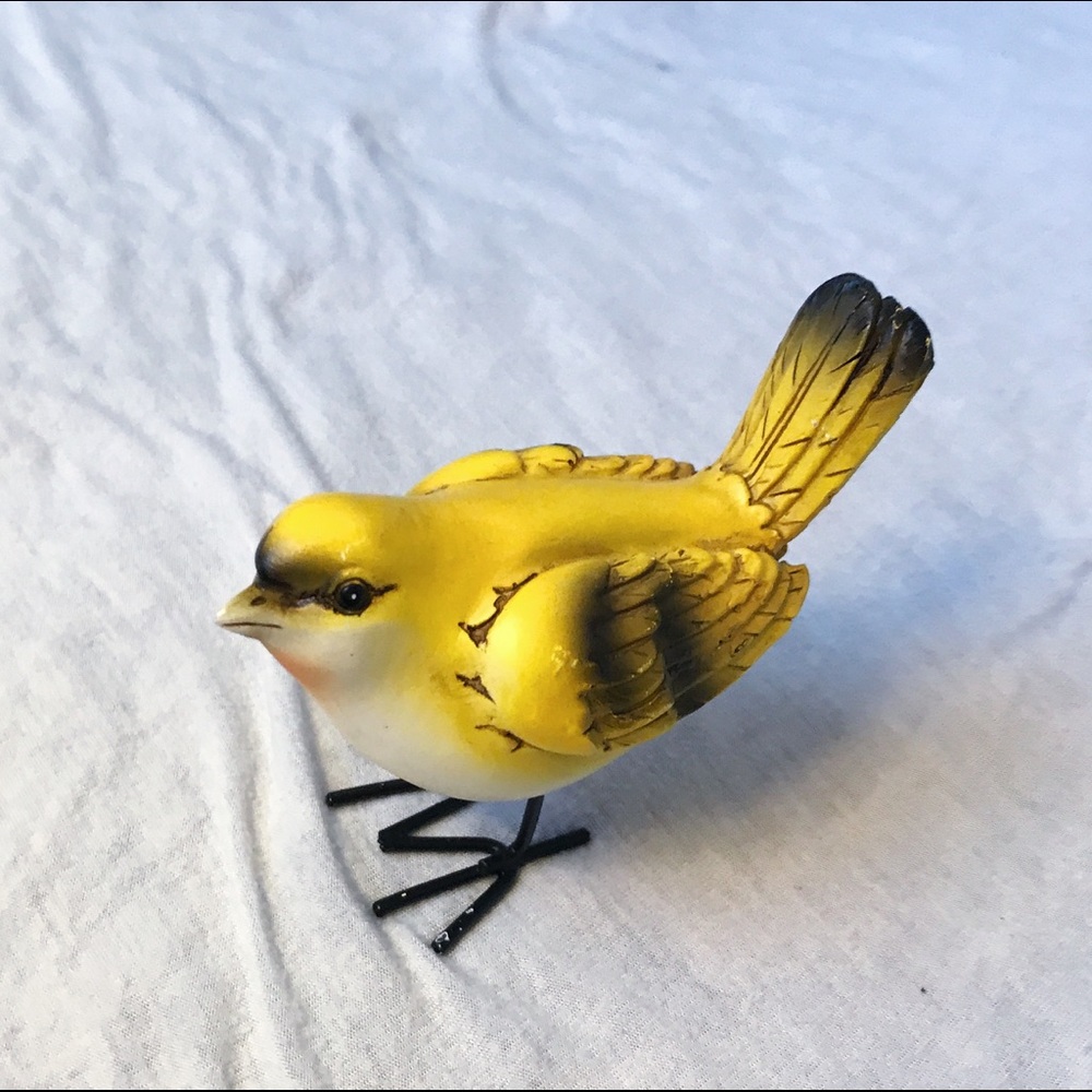 Yellow Bird Accent Decor